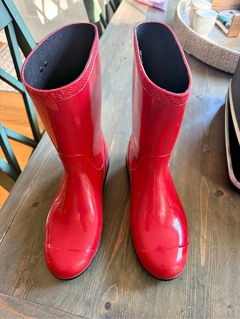 UGG Red Rain Boots US 8